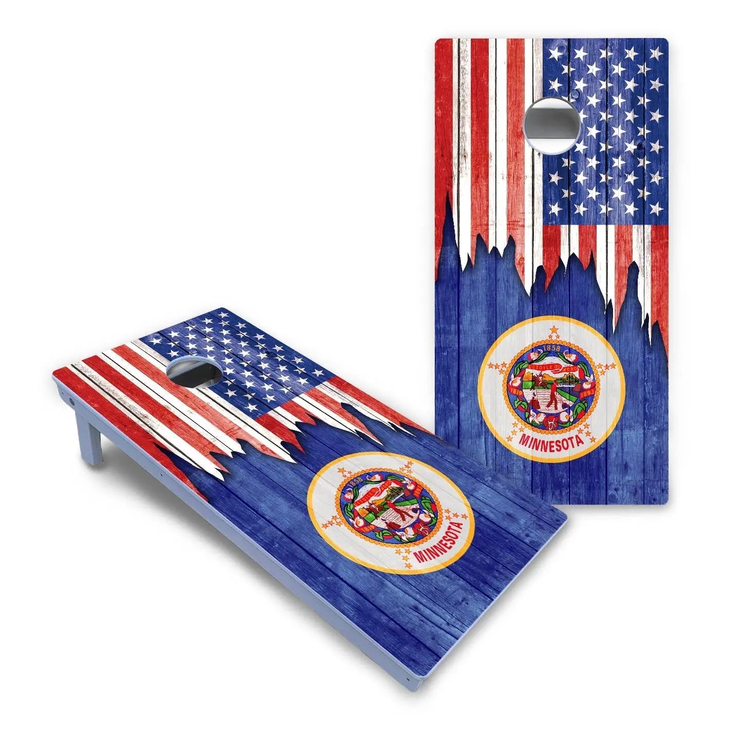 State Flag Designs Massachusetts to New Jersey Cornhole Boards - All Weather Series Cornhole Solutions