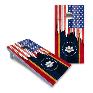 State Flag Designs Massachusetts to New Jersey Cornhole Boards - All Weather Series Cornhole Solutions