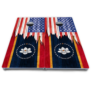 State Flag Designs Massachusetts to New Jersey Cornhole Boards - All Weather Series Cornhole Solutions