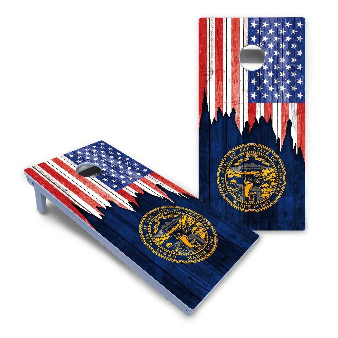 State Flag Designs Massachusetts to New Jersey Cornhole Boards - All Weather Series Cornhole Solutions