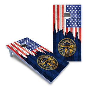 State Flag Designs Massachusetts to New Jersey Cornhole Boards - All Weather Series Cornhole Solutions