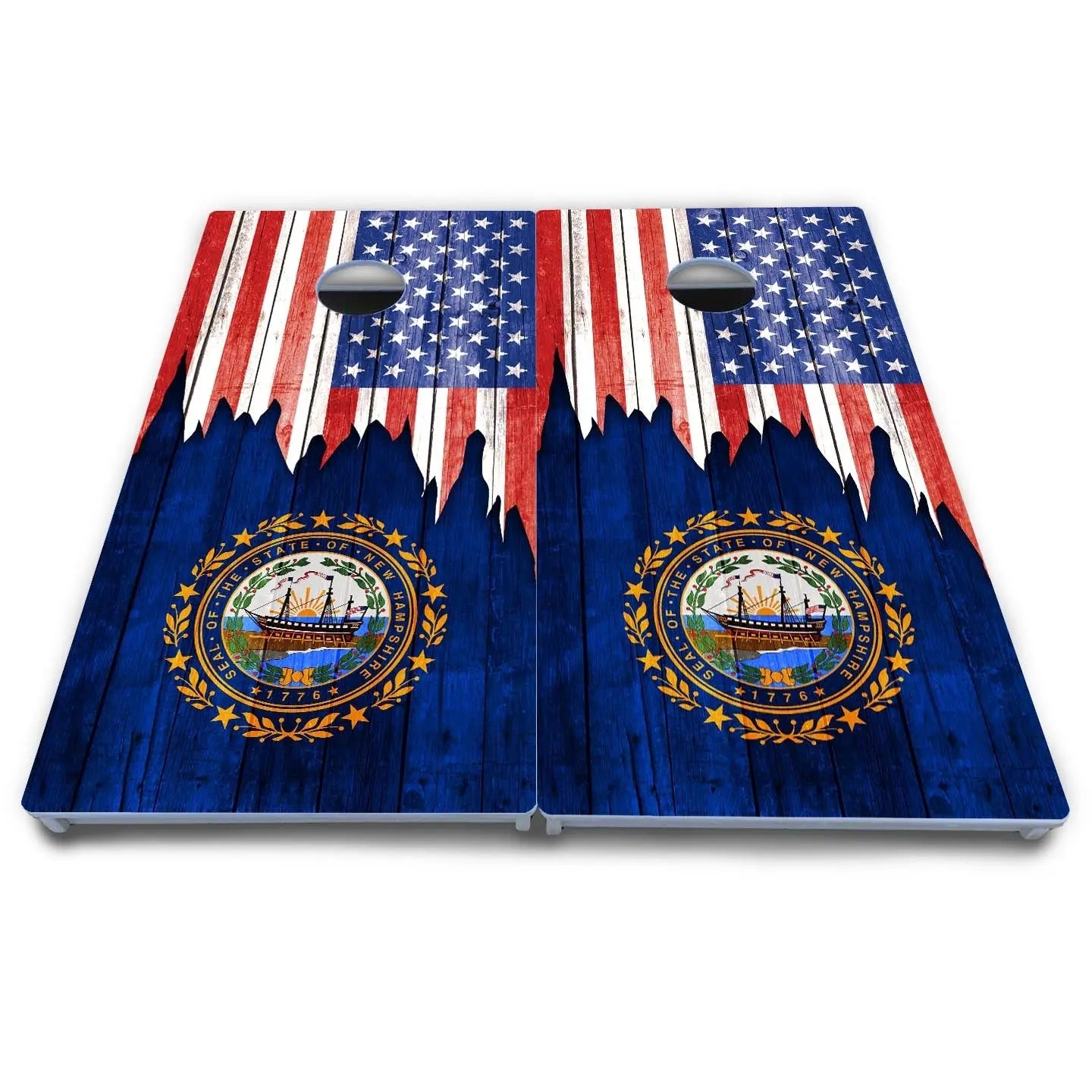 State Flag Designs Massachusetts to New Jersey Cornhole Boards - All Weather Series Cornhole Solutions