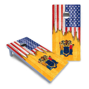 State Flag Designs Massachusetts to New Jersey Cornhole Boards - All Weather Series Cornhole Solutions