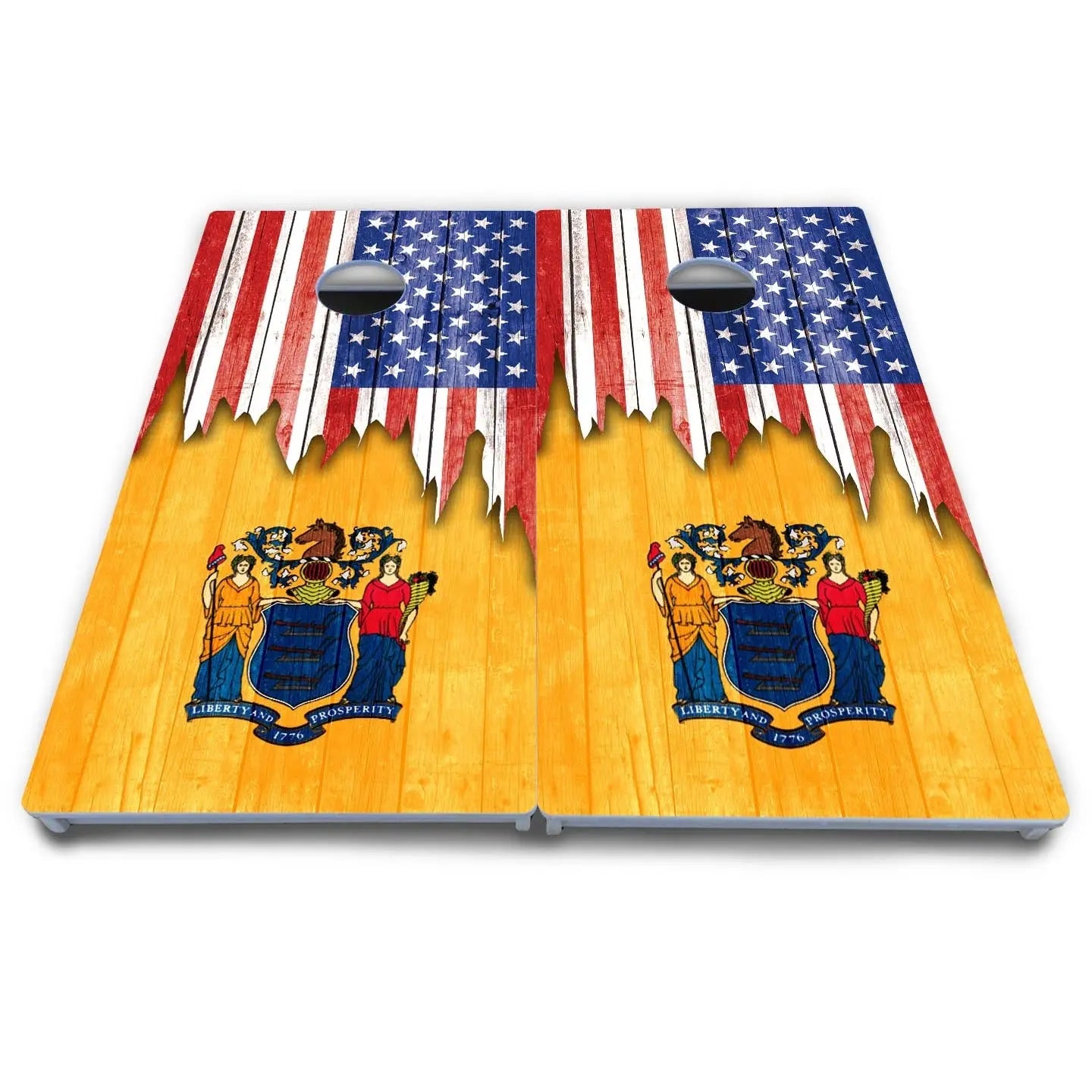 State Flag Designs Massachusetts to New Jersey Cornhole Boards - All Weather Series Cornhole Solutions