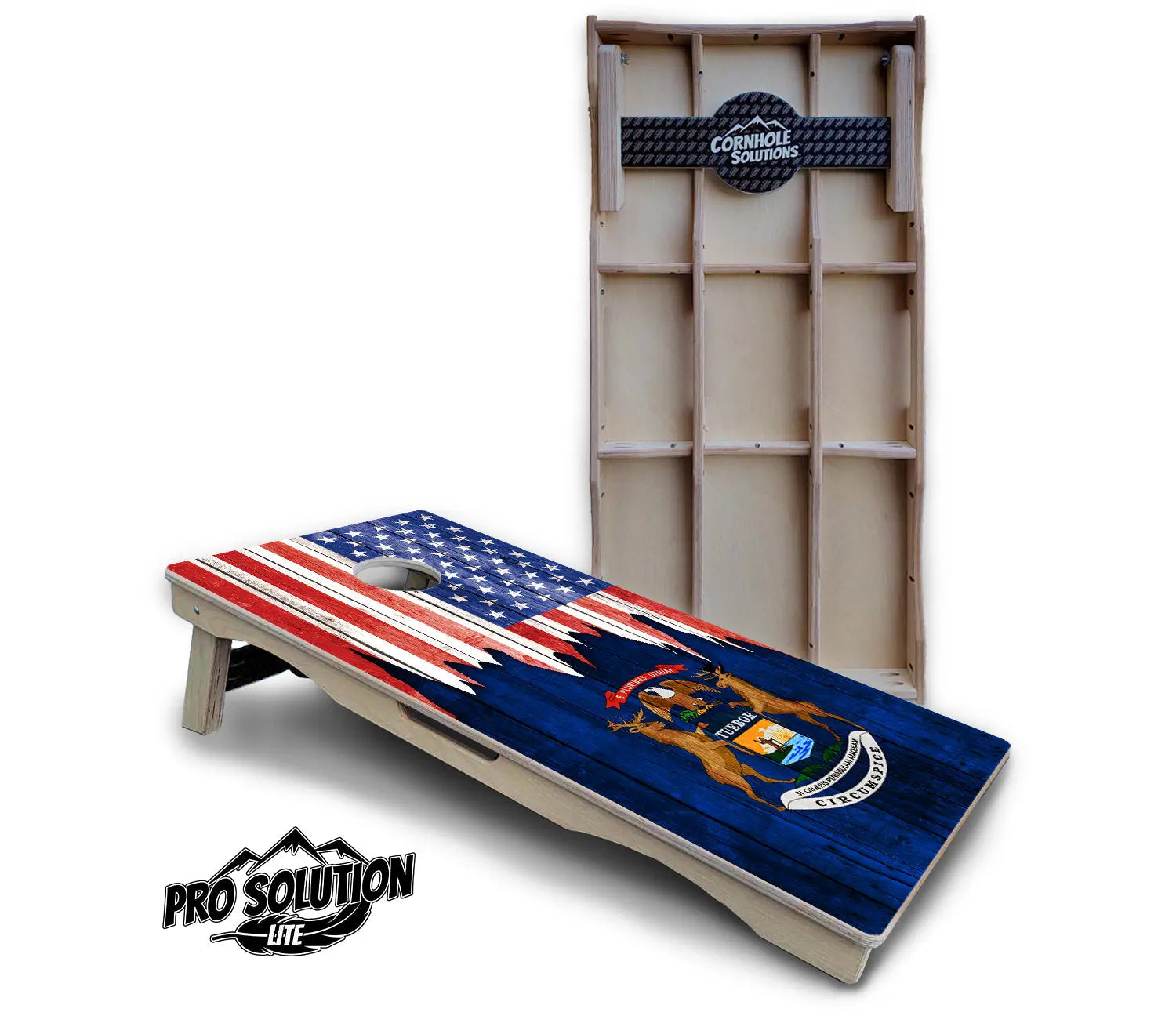 State Flag Designs Massachusetts to New Jersey Cornhole Boards - Pro Solution Lite Series by Cornhole Solutions, Southern home decor detail photo 6