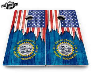 State Flag Designs South Dakota to Wyoming Cornhole Boards - Pro Solution Lite Series by Cornhole Solutions, Southern home decor detail photo 5