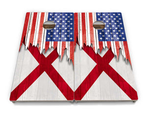 State Flags Alabama to Georgia Cornhole Boards - Professional Tournament Series by Cornhole Solutions, custom cornhole board detail photo 5