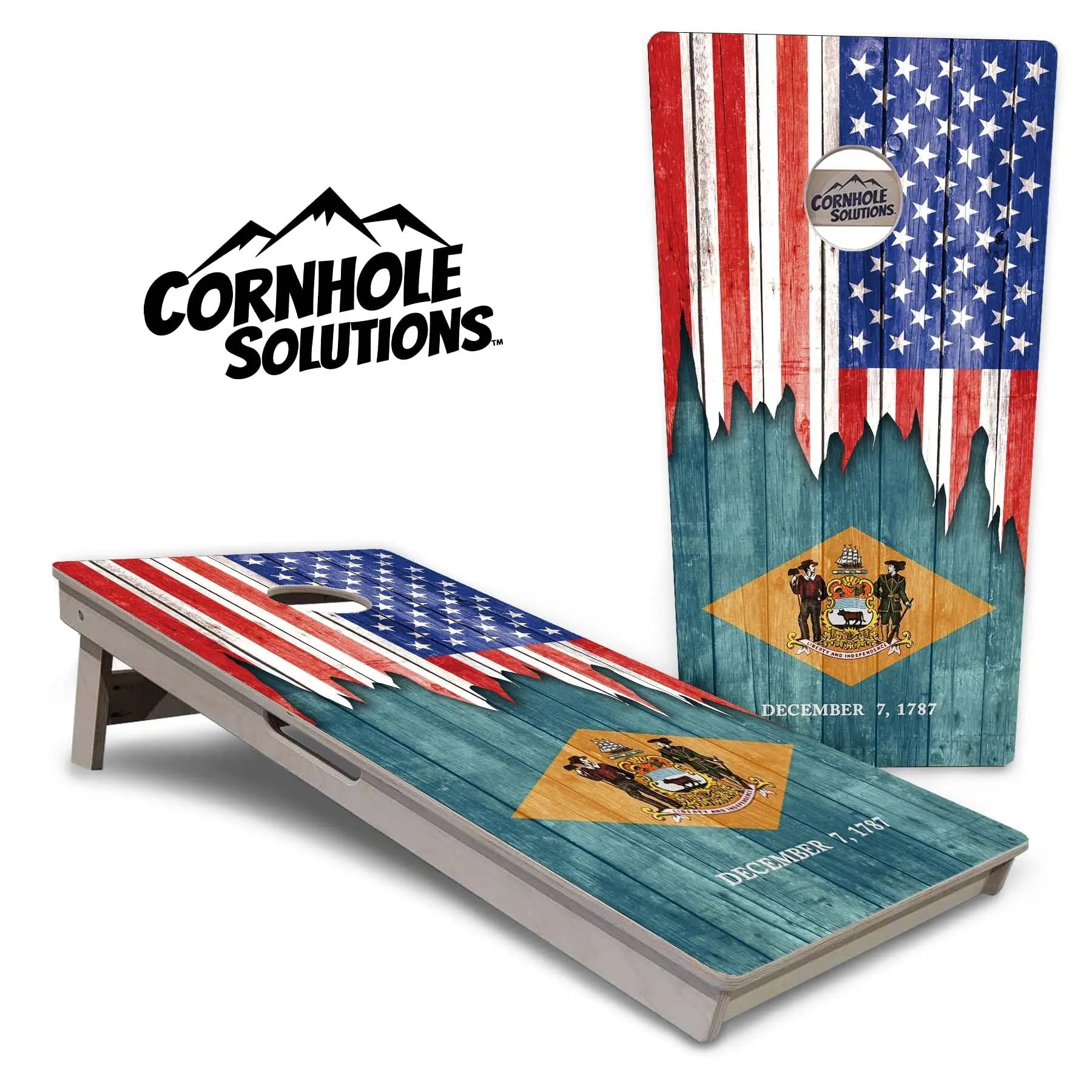 State Flags Alabama to Georgia Cornhole Boards - Professional Tournament Series by Cornhole Solutions, custom cornhole board detail photo 19