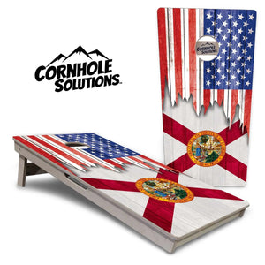 State Flags Alabama to Georgia Cornhole Boards - Professional Tournament Series by Cornhole Solutions, custom cornhole board detail photo 21