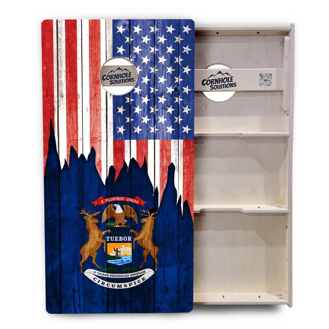 State Flags Massachusetts to New Jersey Cornhole Boards - Professional Tournament Series by Cornhole Solutions, custom cornhole board detail photo 8