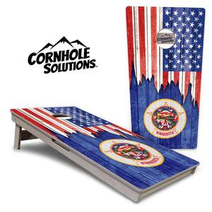 State Flags Massachusetts to New Jersey Cornhole Boards - Professional Tournament Series by Cornhole Solutions, custom cornhole board detail photo 9