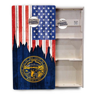State Flags Massachusetts to New Jersey Cornhole Boards - Professional Tournament Series by Cornhole Solutions, custom cornhole board detail photo 18
