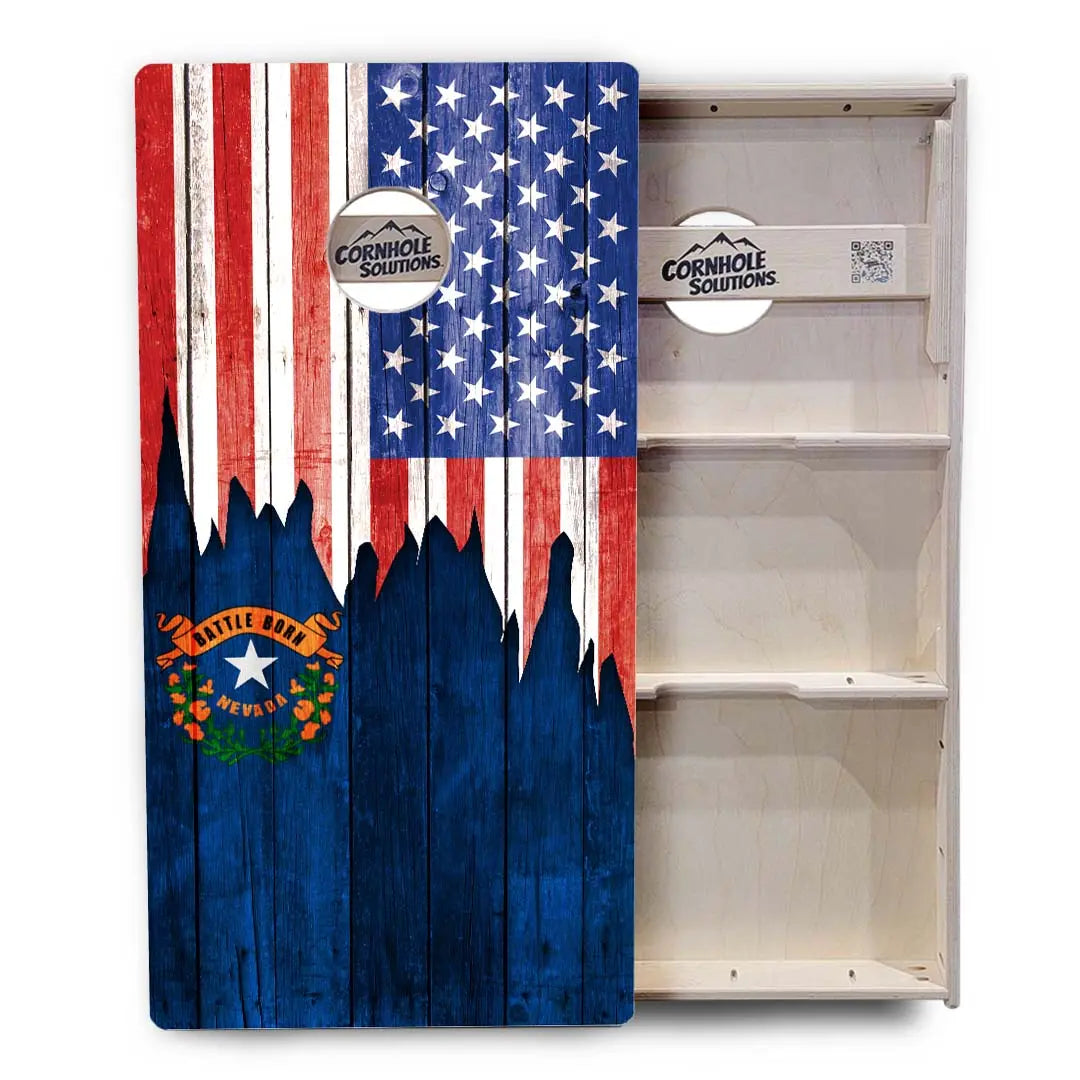 State Flags Massachusetts to New Jersey Cornhole Boards - Professional Tournament Series by Cornhole Solutions, custom cornhole board detail photo 20
