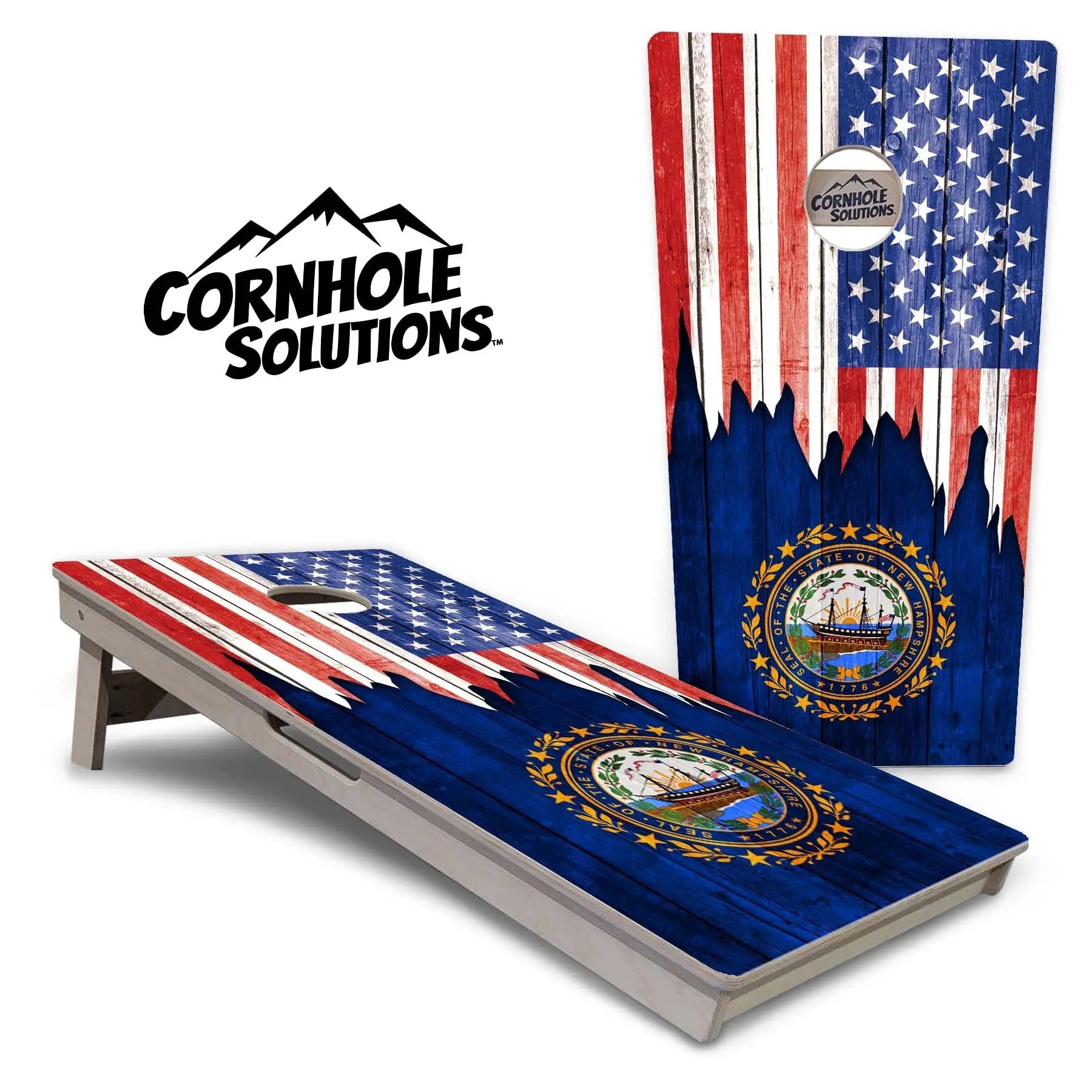State Flags Massachusetts to New Jersey Cornhole Boards - Professional Tournament Series by Cornhole Solutions, custom cornhole board detail photo 21