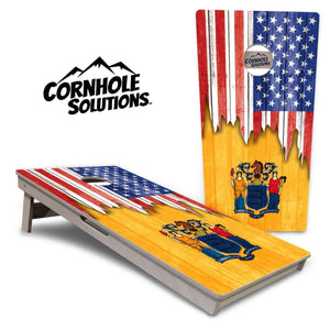 State Flags Massachusetts to New Jersey Cornhole Boards - Professional Tournament Series by Cornhole Solutions, custom cornhole board detail photo 23