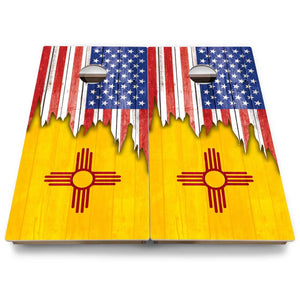State Flags New Mexico to South Carolina Cornhole Boards - Backyard Series Cornhole Solutions