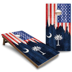 State Flags New Mexico to South Carolina Cornhole Boards - Backyard Series Cornhole Solutions