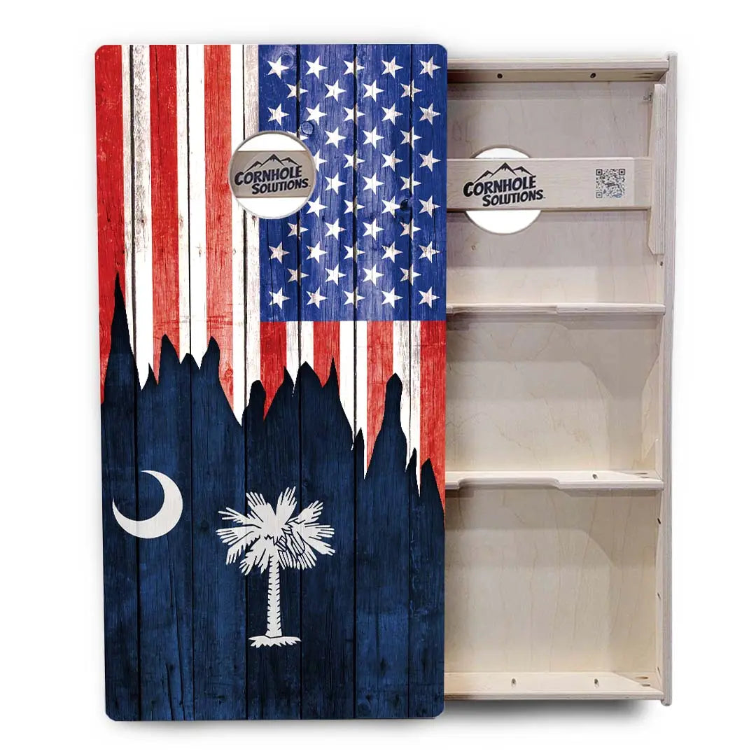 State Flags New Mexico to South Carolina Cornhole Boards - Professional Tournament Series