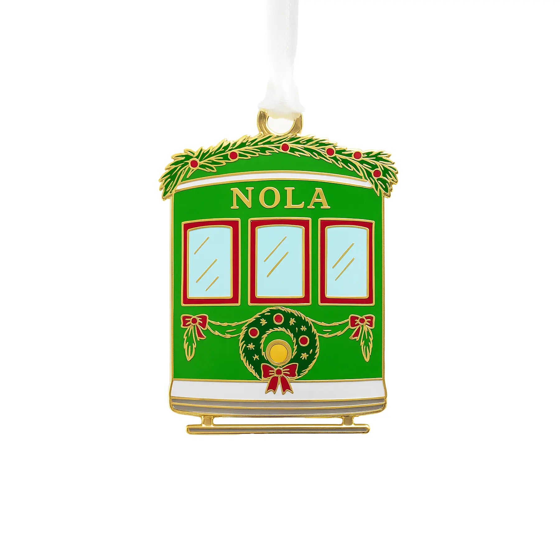 Streetcar Enamel Ornament Nola Tawk