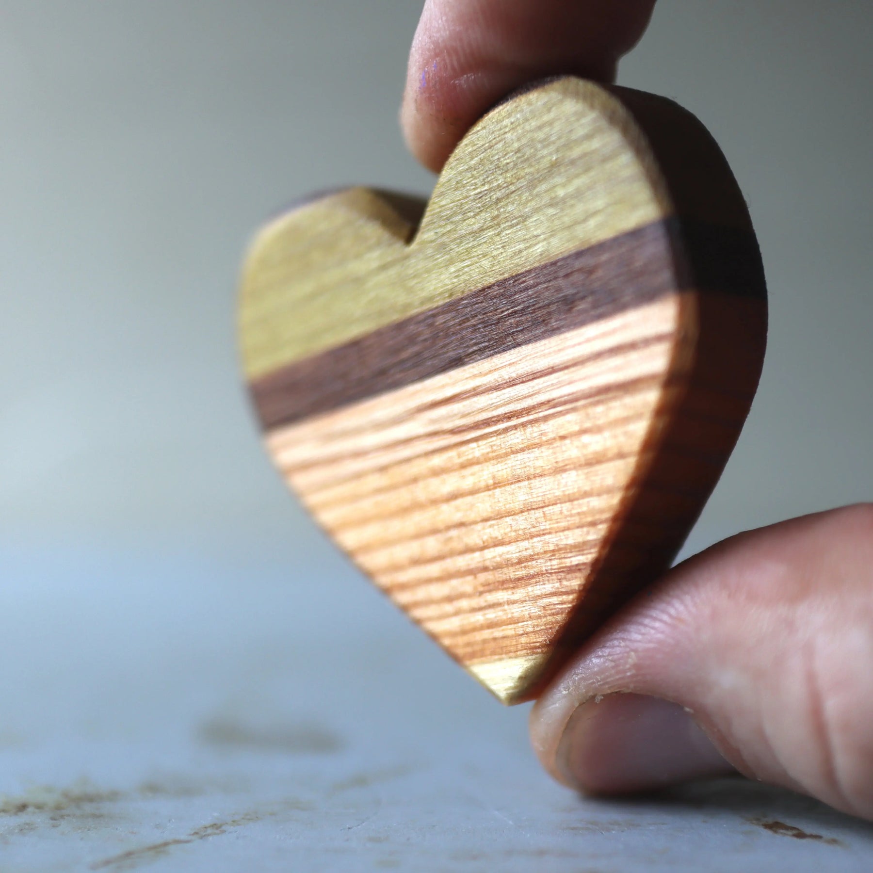 Striped Wooden Hearts by Dennehey Design Co., Southern home decor detail photo 7