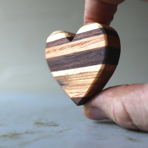 Striped Wooden Hearts by Dennehey Design Co., Southern home decor detail photo 9