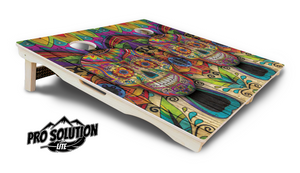 Sugar Skull Cornhole Boards - Pro Solution Lite Series - Colorful Cornhole Solutions