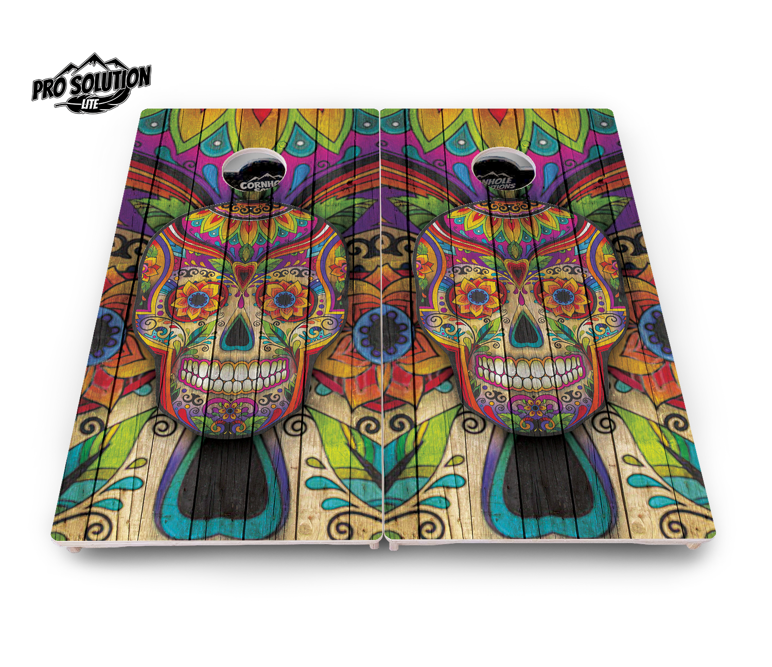 Sugar Skull Cornhole Boards - Pro Solution Lite Series - Colorful Cornhole Solutions