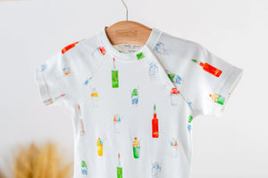 Sugar, Ice, & Everything Nice Organic Cotton Onesie by Nola Tawk, Southern lifestyle apparel detail photo 3