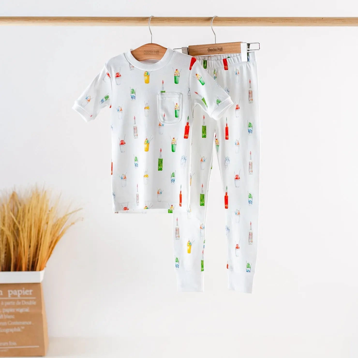 Sugar, Ice, & Everything Nice Organic Cotton Pajama Set Nola Tawk