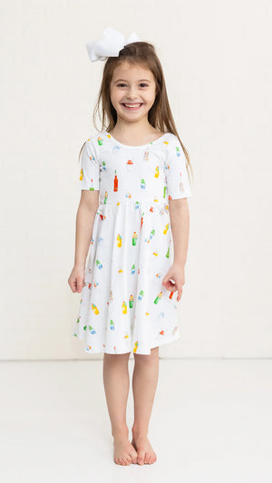 Sugar, Ice, & Everything Nice Organic Cotton Twirl Dress by Nola Tawk, Southern lifestyle apparel detail photo 4