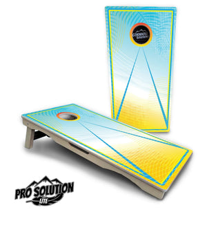 Summer Gradient Cornhole Boards - Pro Solution Lite Series by Cornhole Solutions, custom cornhole board detail photo 4