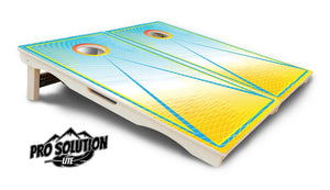 Summer Gradient Cornhole Boards - Pro Solution Lite Series by Cornhole Solutions, custom cornhole board detail photo 5