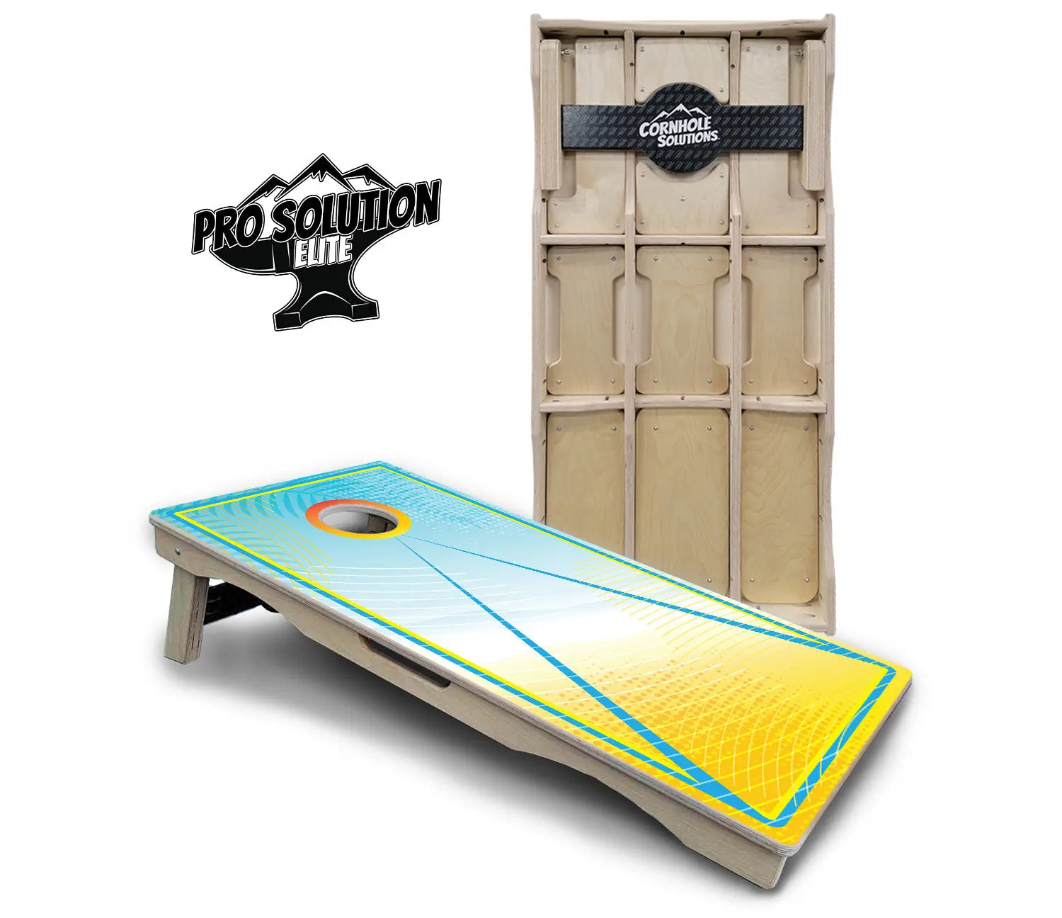 Summertime Cornhole Boards - Pro Solution Elite Series by Cornhole Solutions, custom cornhole board detail photo 7