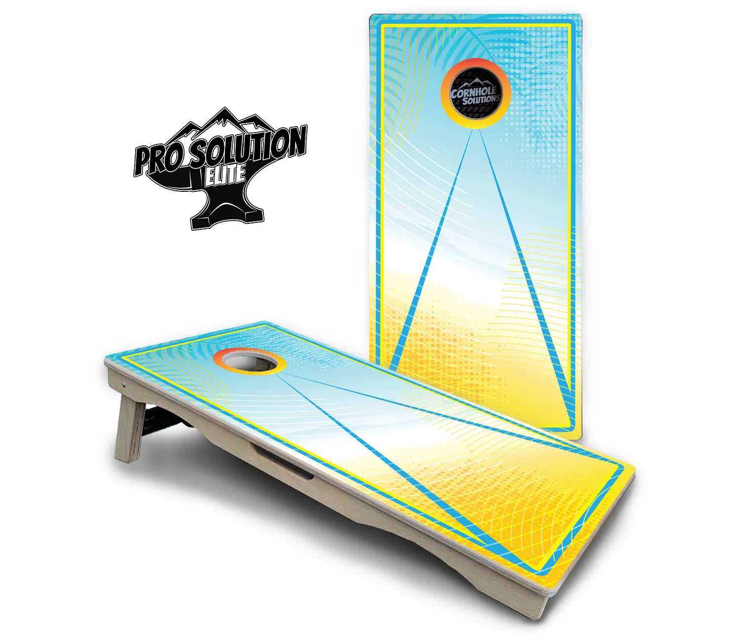 Summertime Cornhole Boards - Pro Solution Elite Series by Cornhole Solutions, custom cornhole board detail photo 8