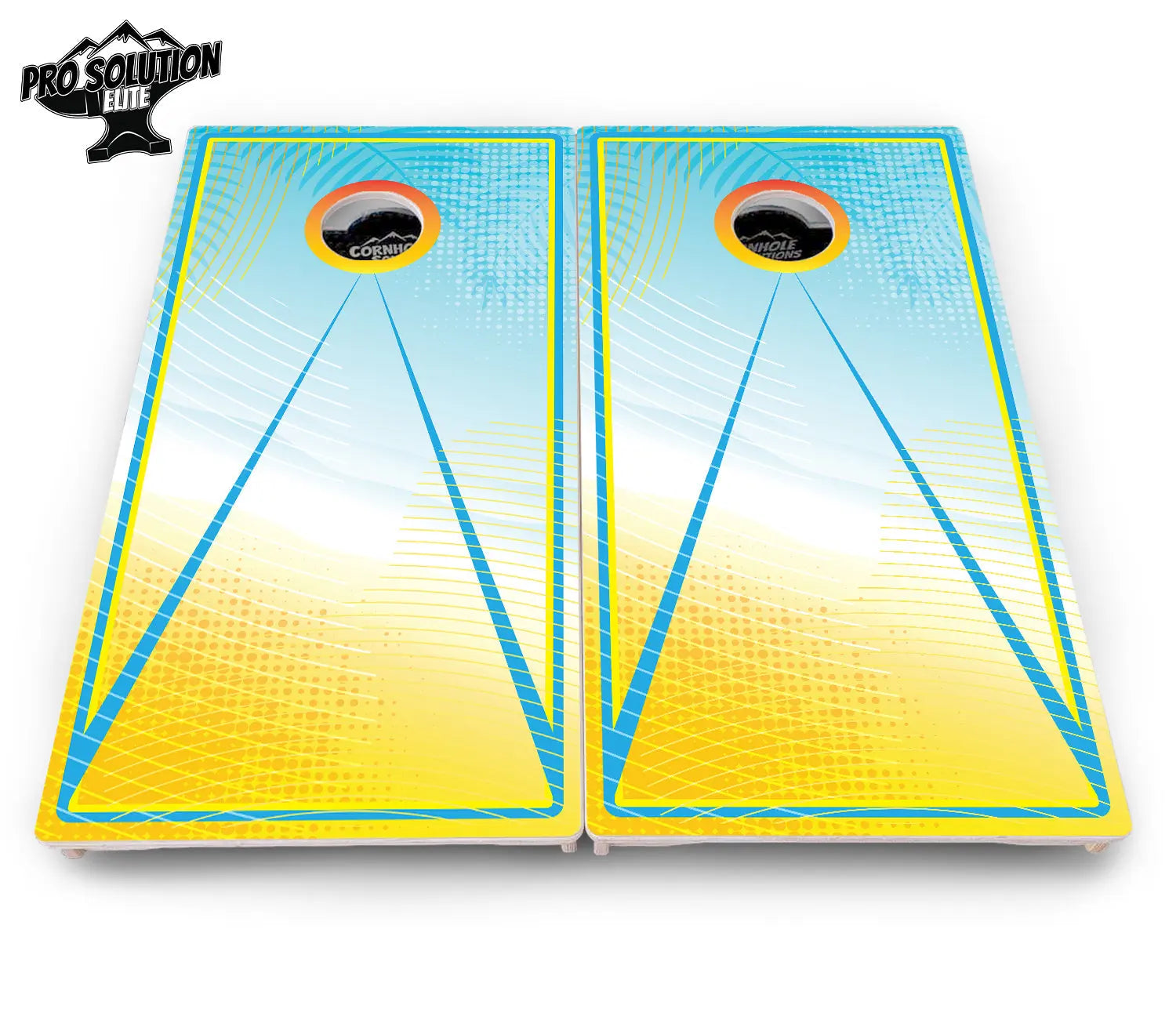 Summertime Cornhole Boards - Pro Solution Elite Series by Cornhole Solutions, custom cornhole board detail photo 10