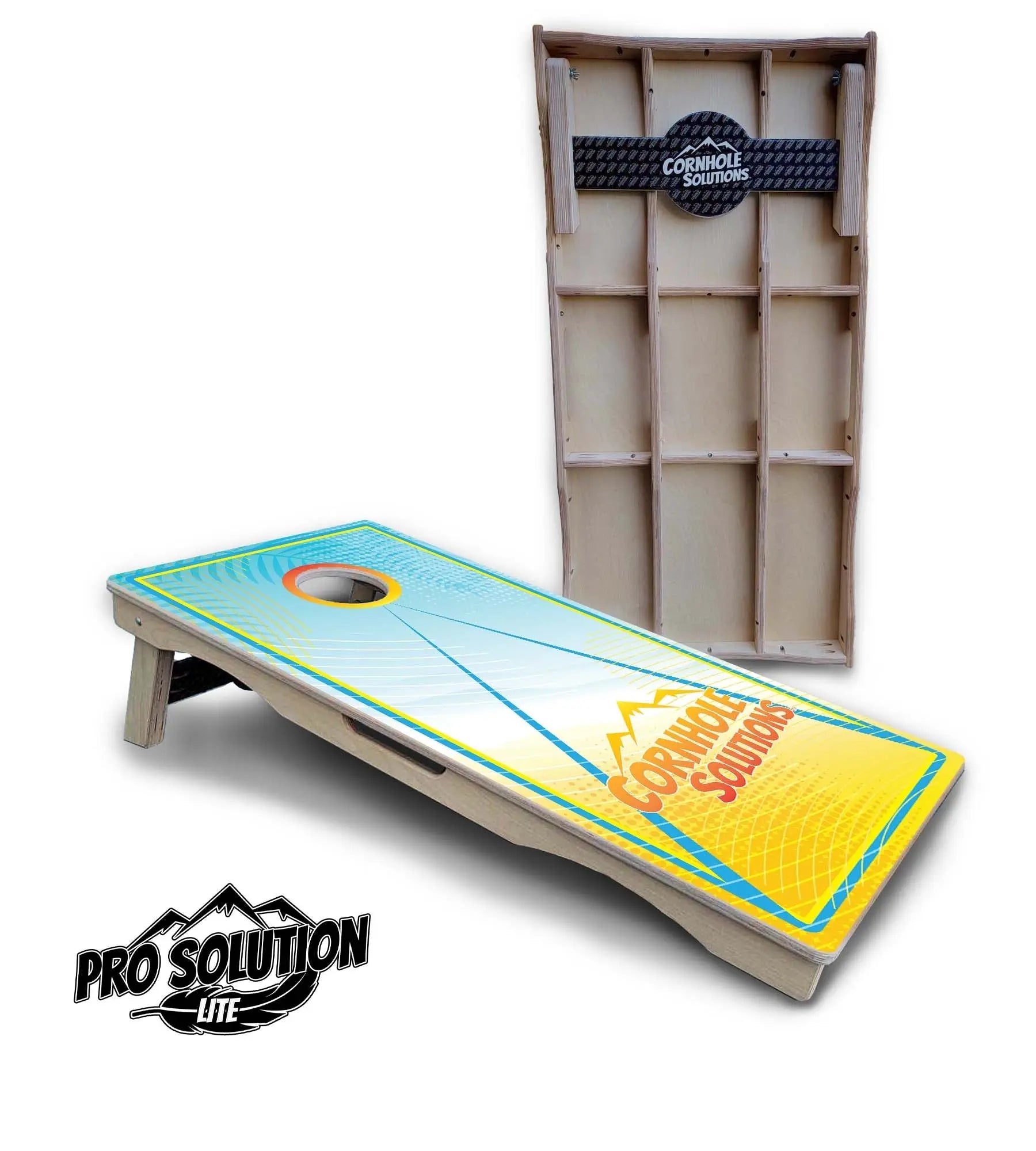 Summertime Cornhole Boards - Pro Solution Lite Series by Cornhole Solutions, custom cornhole board detail photo 4