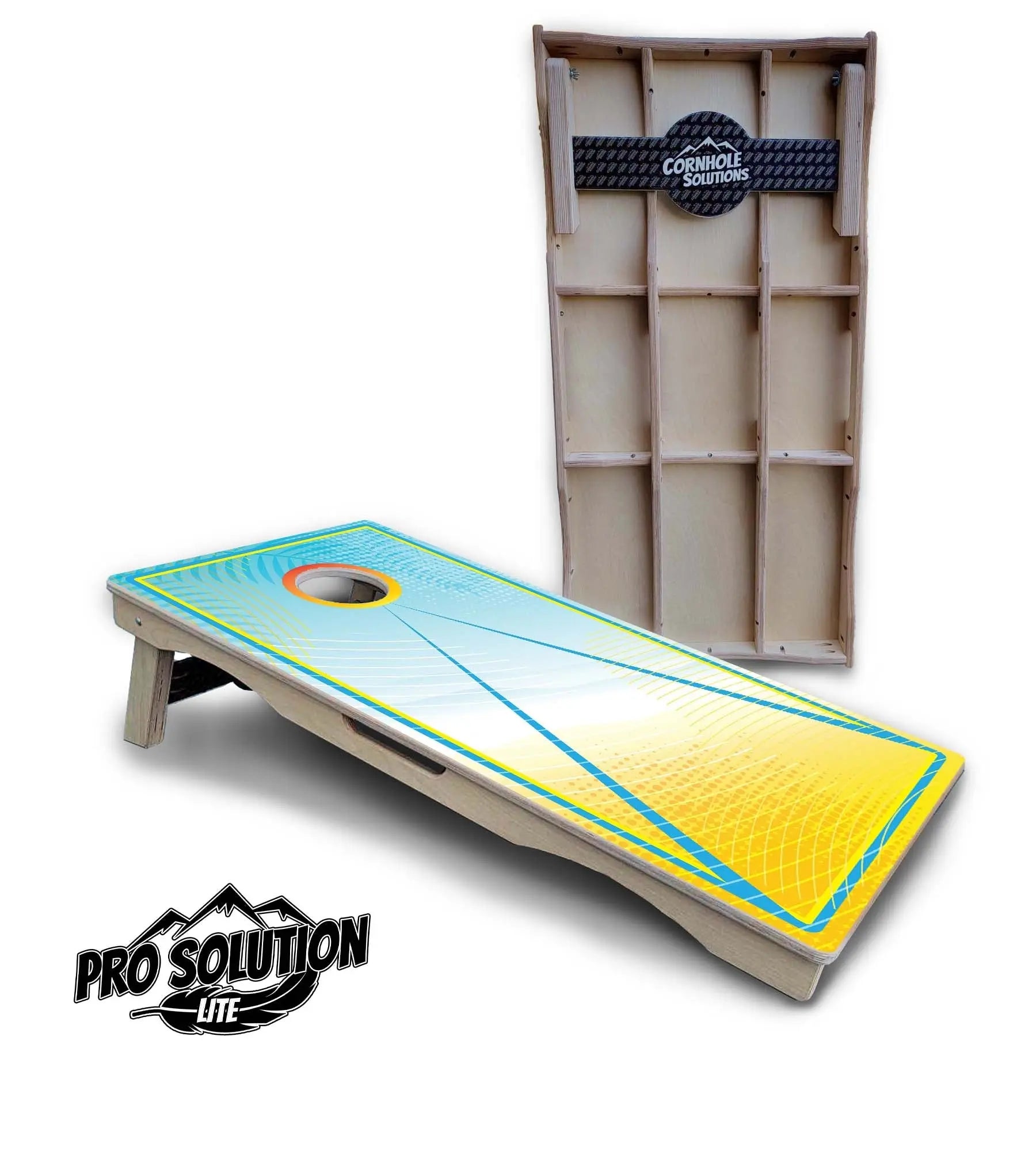 Summertime Cornhole Boards - Pro Solution Lite Series by Cornhole Solutions, custom cornhole board detail photo 5