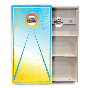 Summertime Cornhole Boards - Professional Tournament Series by Cornhole Solutions, custom cornhole board detail photo 3