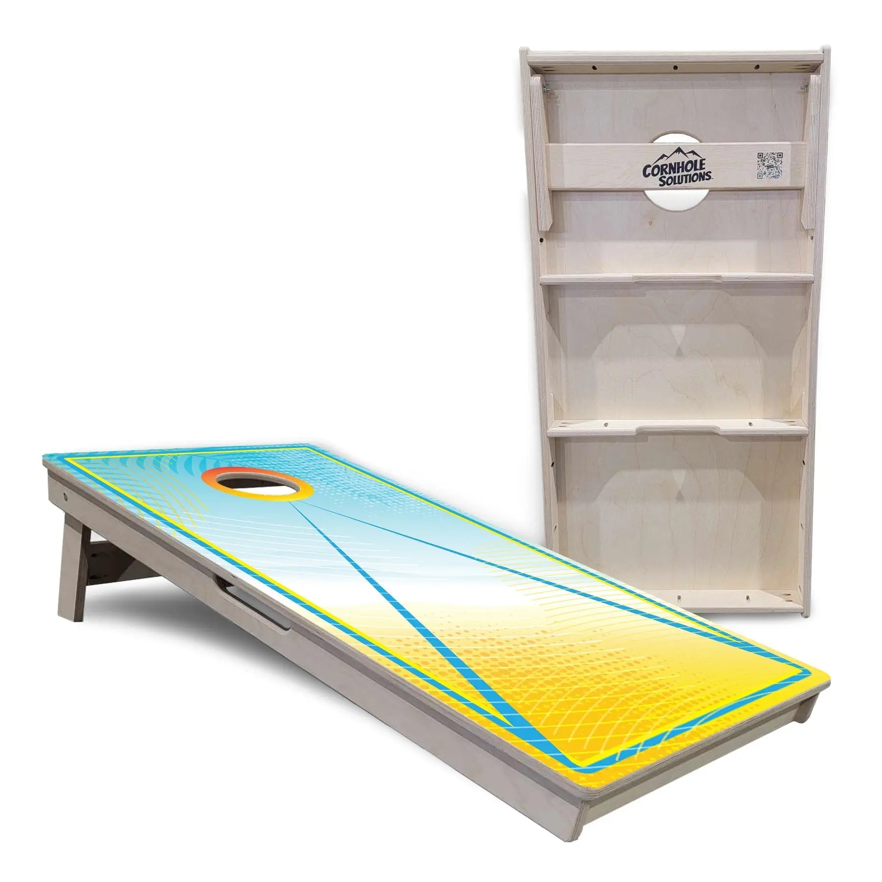 Summertime Cornhole Boards - Professional Tournament Series by Cornhole Solutions, custom cornhole board detail photo 4