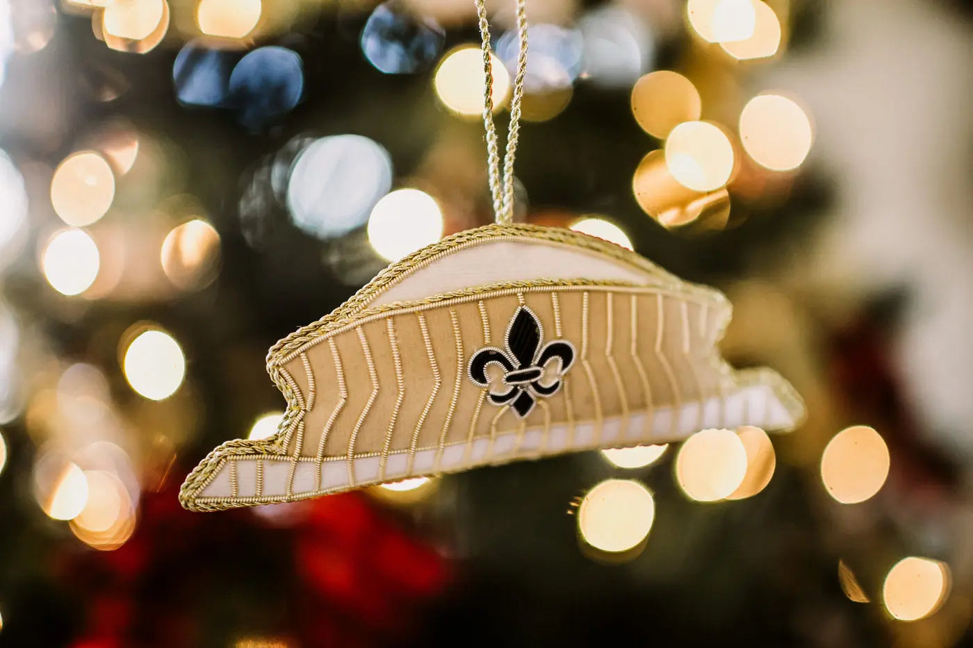 Superdome Embroidered Christmas Ornament Nola Tawk