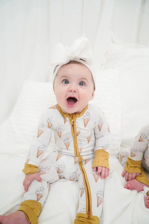 Sweet Scoops - Bamboo Sleeper by KenzKustomz, children's boutique clothing detail photo 9