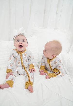 Sweet Scoops - Bamboo Sleeper by KenzKustomz, children's boutique clothing detail photo 17