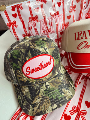 Sweetheart - Vintage Trucker Hat by KenzKustomz, Southern lifestyle apparel detail photo 8
