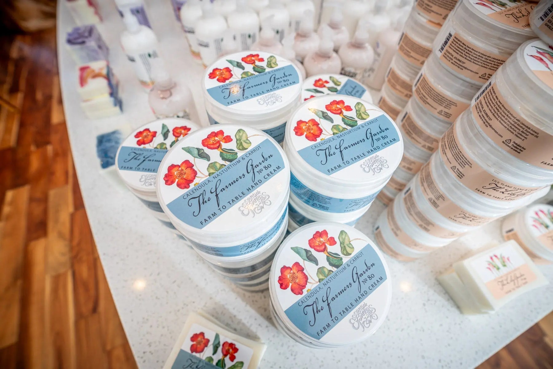 The Farmers Garden hand cream with calendula, nasturtium, and carrot.