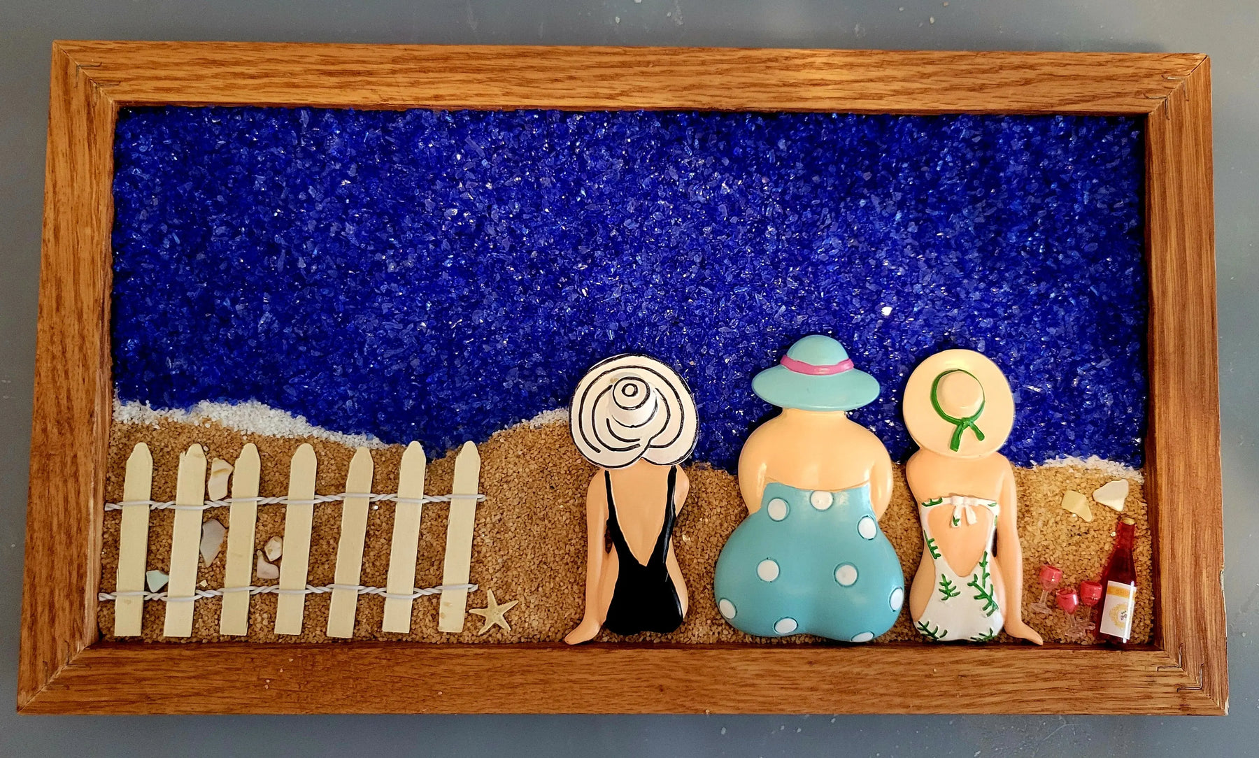 Three Beach Ladies Wall Decor by Two Beachin' Sisters, Southern home decor main product photo