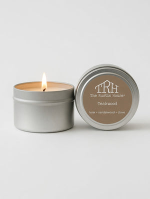 Teakwood Travel Tin by The Rustic House, Southern food gift detail photo 3