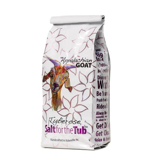 Tuberose Goats Milk Arnica Bath Salts by Essential Journeys, Southern food gift main product photo