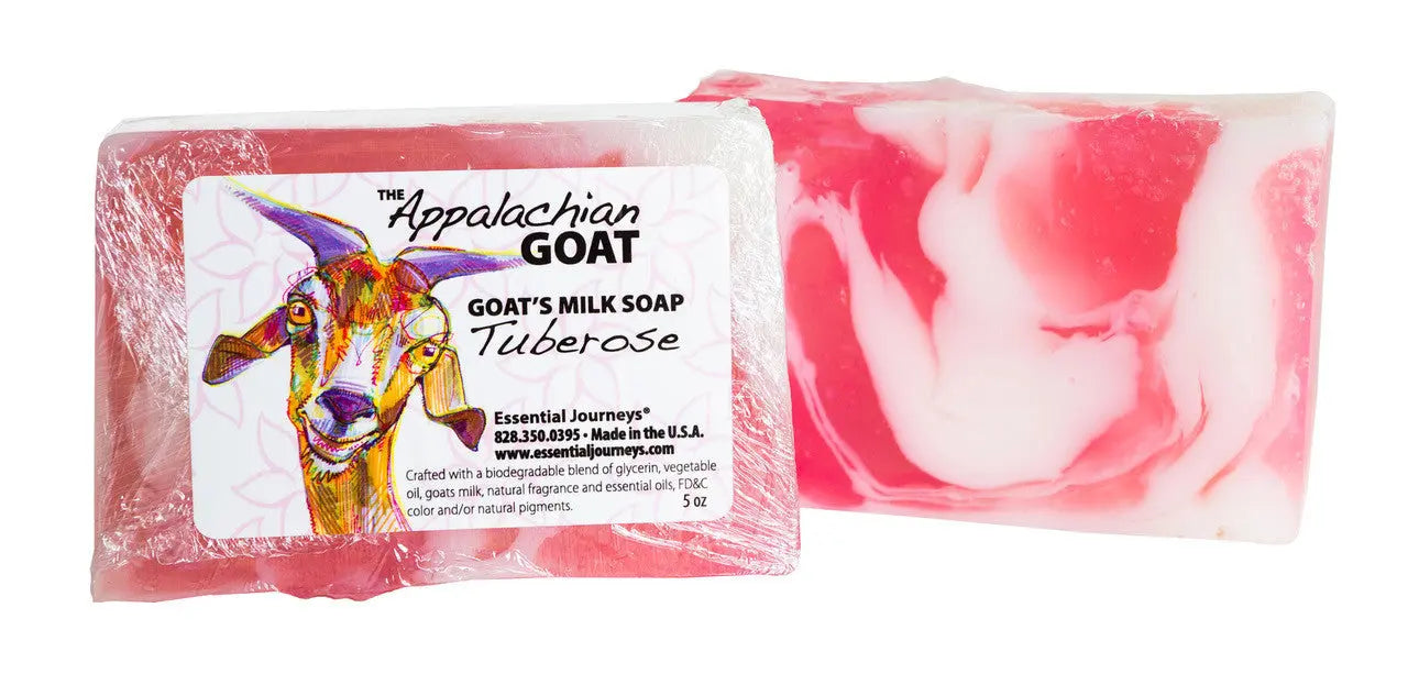TUBEROSE GOAT'S MILK SOAP SLICE 5 oz. Essential Journeys