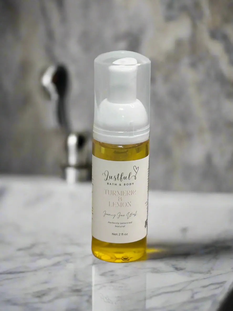 Turmeric & Lemon Face Wash by Lustful Bath, LLC, handmade bath and body detail photo 3