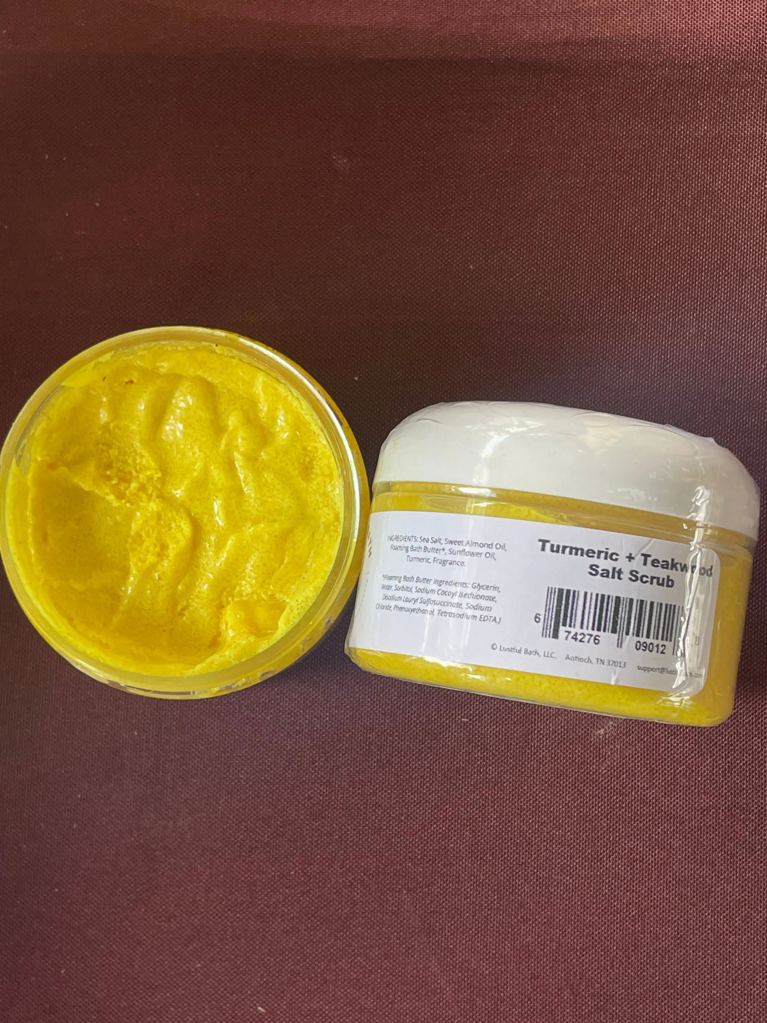 TURMERIC + TEAKWOOD FOAMING SALT SCRUB - Main Street Collective